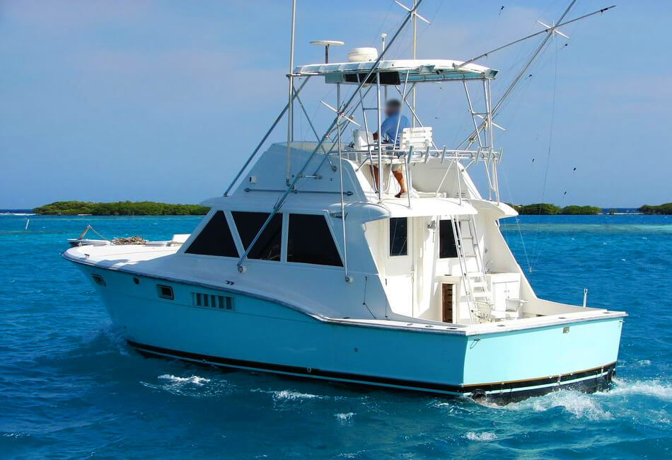 40 Ft Hatteras Pescuit Sportiv Yacht Cu Motor Cu Cabină Dublă