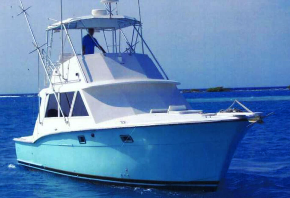 40 FT HATTERAS Sportovní rybolov Dvoukabinová motorová jachta