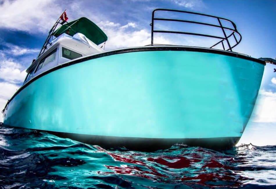 Barca per immersioni ottimizzata per imbarcazioni personalizzate da 42 piedi. 