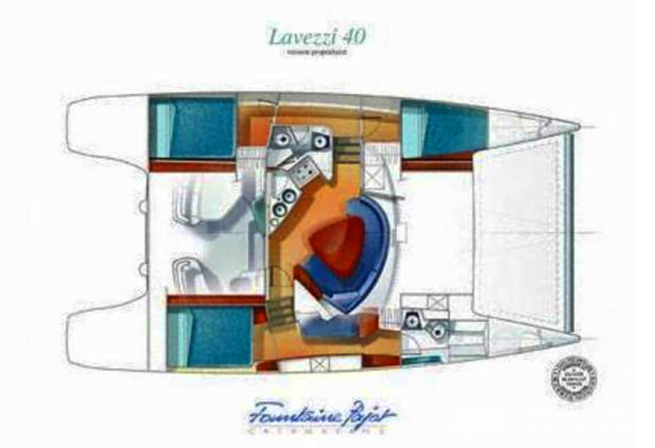 Catamarán de crucero Lavezzi de 42 pies 