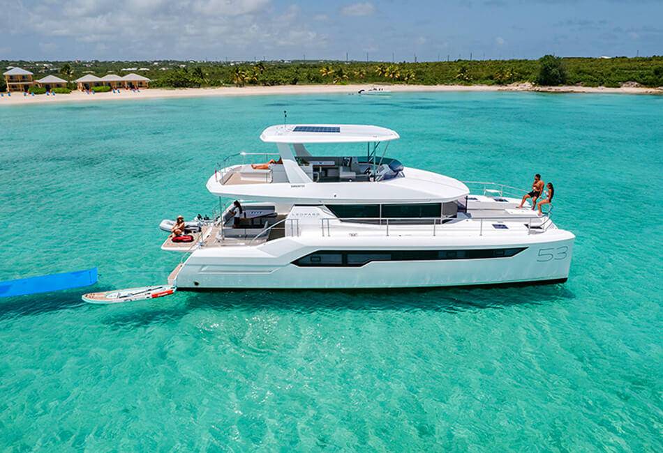 53-Foot Leopard 53 Power Catamaran - Anguilla Boat Charters