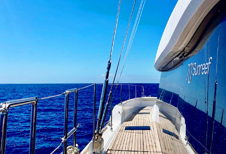 77-foot Sunreef 70 YOLO 77 Sailing Catamaran