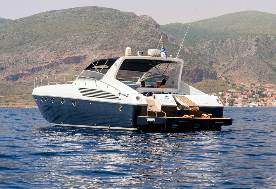 Yacht a motore Alfamarine 58 da 60 piedi affittato solo con Skipper