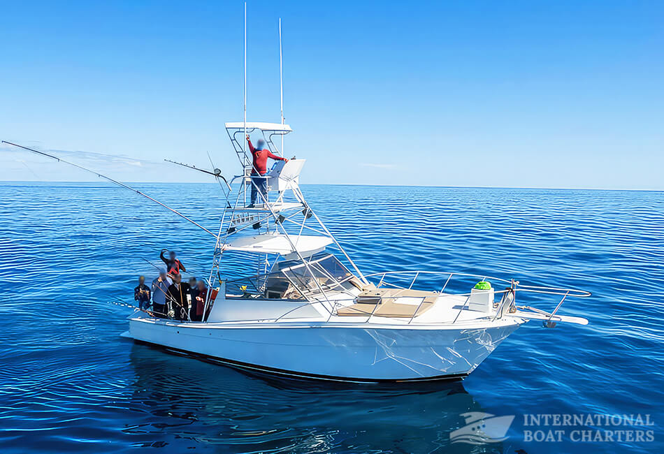 Deep Sea Sportfisher Flybridge Power Boat 