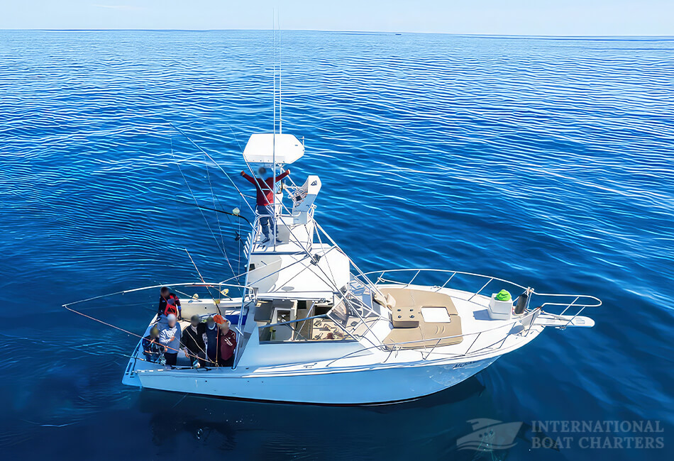 Deep Sea Sportfisher Flybridge Power Boat 