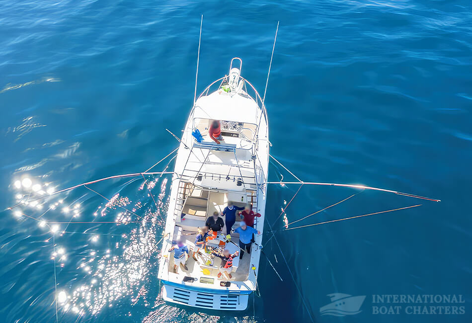 Deep Sea Sportfisher Flybridge Power Boat 