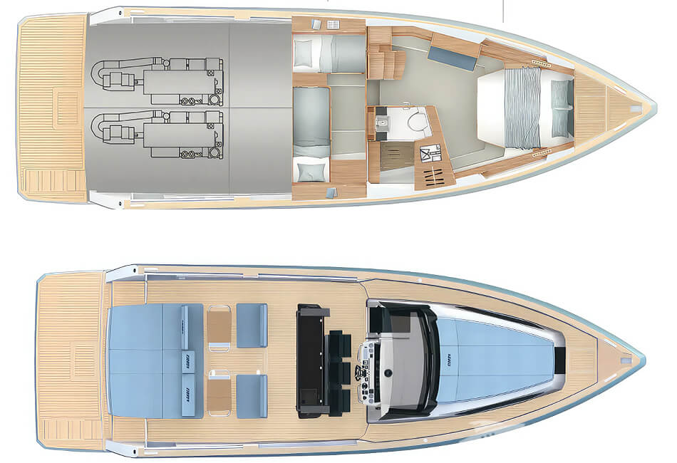 13.45m/44ft Fjord 44 Open Luxury Motor Yacht 